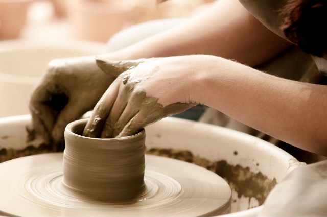 ろくろ体験の写真